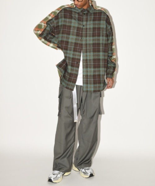 SUPERTHANKS（スーパーサンクス） シャツ チェック コンビネーション