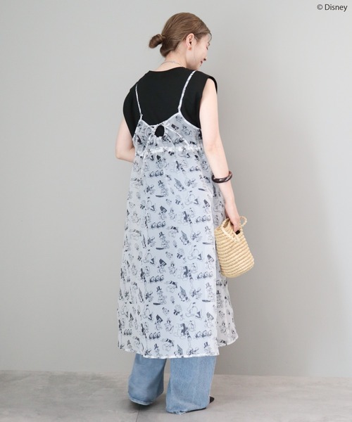 Disney ワンピース 総柄シアーキャミワンピース/Disney