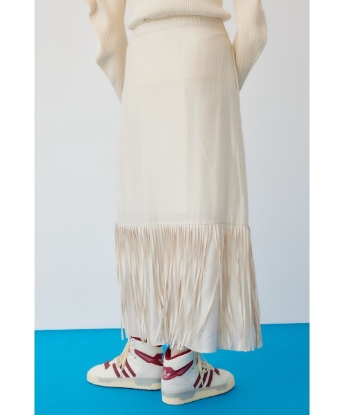 スカート euw fringe high waist skirt euw イユー フリンジスカート fringe high waist skirt - メルカリ
