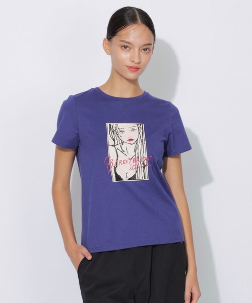 tシャツ 「itabamoeコラボ」プリントTシャツ レディース