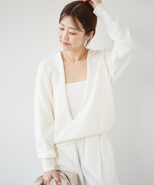 plage 「Plage」 長袖ニット FREE ホワイト レディース