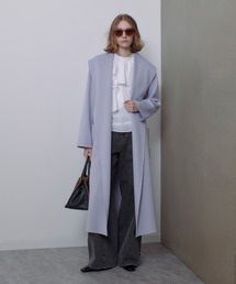 allureville トレンチコート コート カシミヤ混リバービック