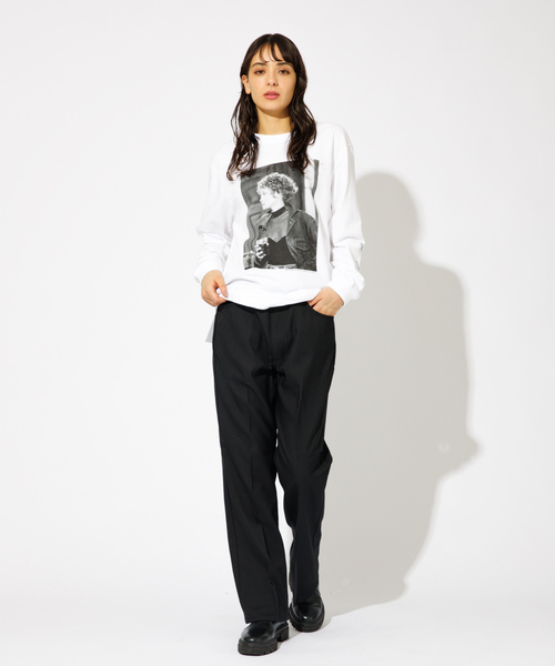 Wrangler ブラック ランチャーフレアパンツ　ドレスジーンズ　スラックス Wrangler（ラングラー）の「Wrangler/ラングラー WRANCHER DRESS