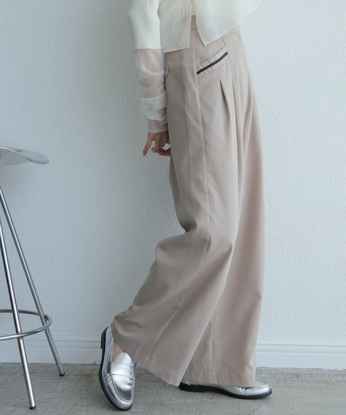 LADYMADE（レディメイド） ワイドパンツ パンツ アシメリボンポケット