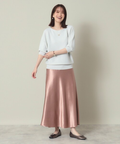 美品☆ソージュ　プリーツスカート　ウエストゴム　裏地あり　ロング プリーツスカート - SOÉJU online store｜上質な大人の女性の