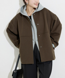 JOURNAL STANDARD ノーカラーコート コート スーパー140ビーバー