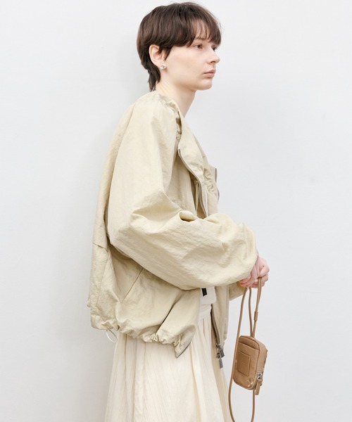 tageechita ブルゾン アウター 「tageechita」ワッシャー感バルーン