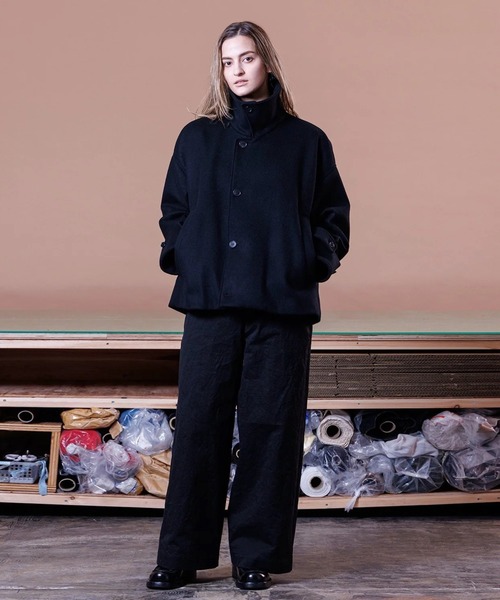 ジャケット・アウター VOAAOV SOFT WOOL TWILLLONGCOAT z5v7s8rkG8hY.jpg?width=768