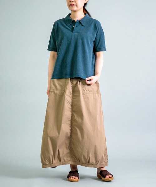 ポロシャツ ポロ 「OMNIGOD womens / オムニゴッド」 ギザコットンカノコ ショートスリーブポロシャツ レディース OMNIGOD womens / オムニゴッド] ギザコットンカノコ ショート