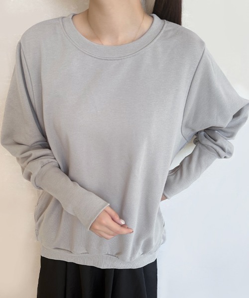 tシャツ ラウンドネックＴシャツ レディース 送料無料 トップス ラウンド ネック 長袖 Tシャツ レディース