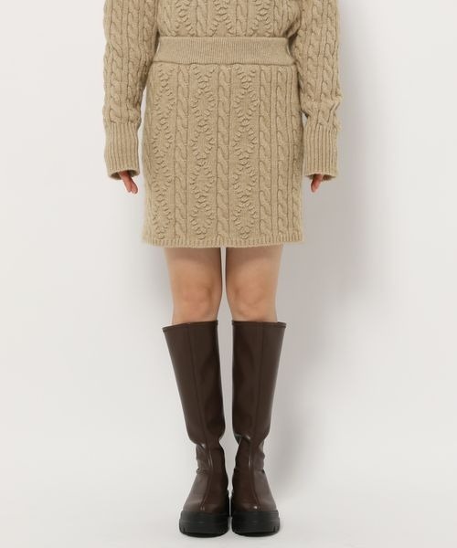 LOWRYS FARM（ローリーズファーム） スカート ケーブルニットミニ