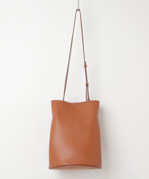 JIL SANDER NAVY」 ショルダーバッグ - ブラウン レディース 
