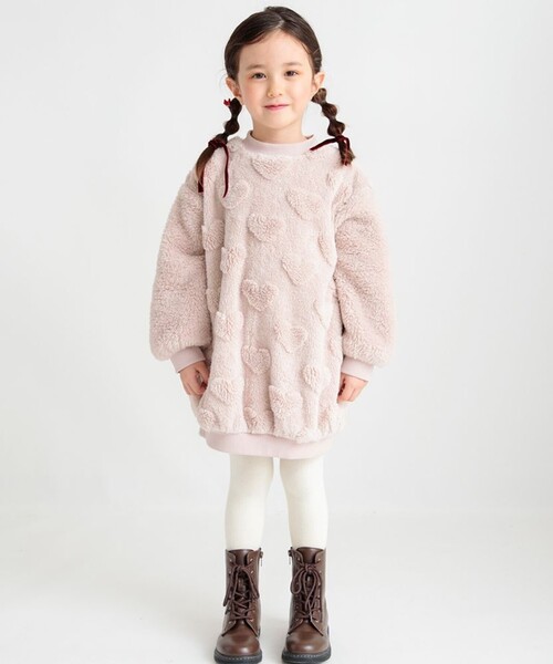 女の子 / 110〜120 / まとめ売り / ブランシェス / ブリーズ ボアワンピース[品番：BRSK0008618]｜ブランシェス｜キッズ