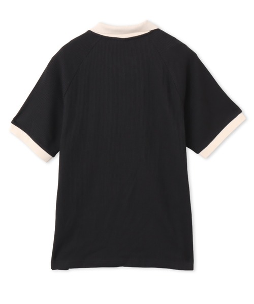 新品3XL Adidas ショートスリーブ ポロシャツ ブラック JL5986 adidas（アディダス） ポロシャツ adidas WAFFLE SHORT SLEEVE POLO
