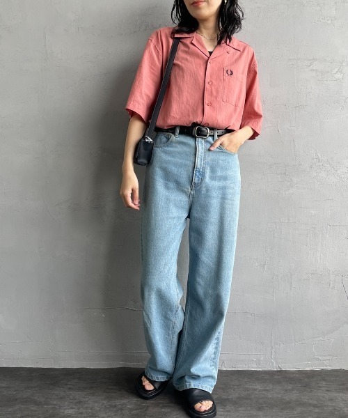 FRED PERRY（フレッドペリー） ブラウス シャツ クレープコットン 