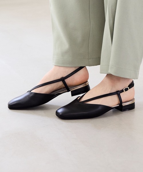 HIMIKO パンプス 「Made in Japan」「HIMIKO」スクエアトゥバック