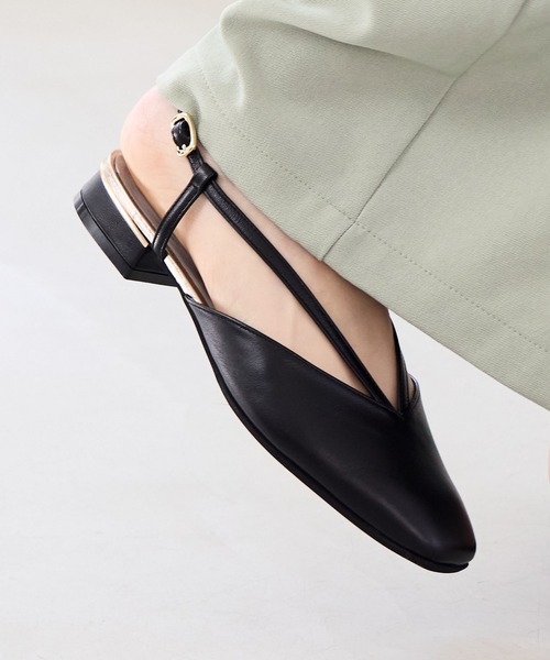 HIMIKO パンプス 「Made in Japan」「HIMIKO」スクエアトゥバック