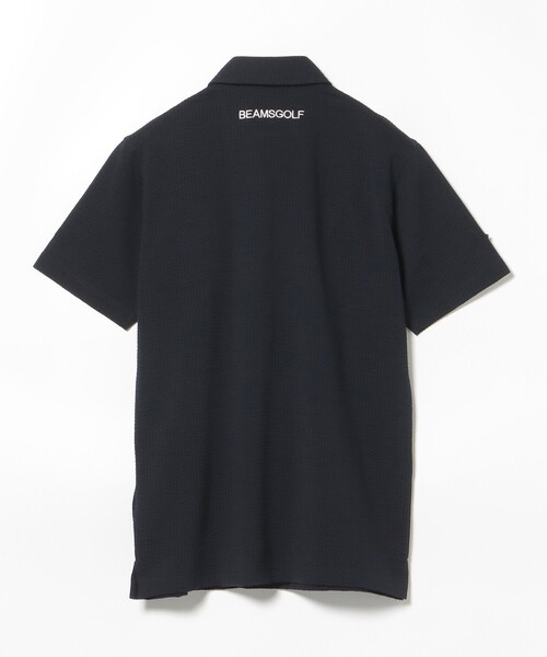 【ビームスゴルフ】極美品 ポロシャツ ブラック Mサイズ メンズ BEAMS GOLF（ビームス ゴルフ） ポロシャツ PURPLE LABEL