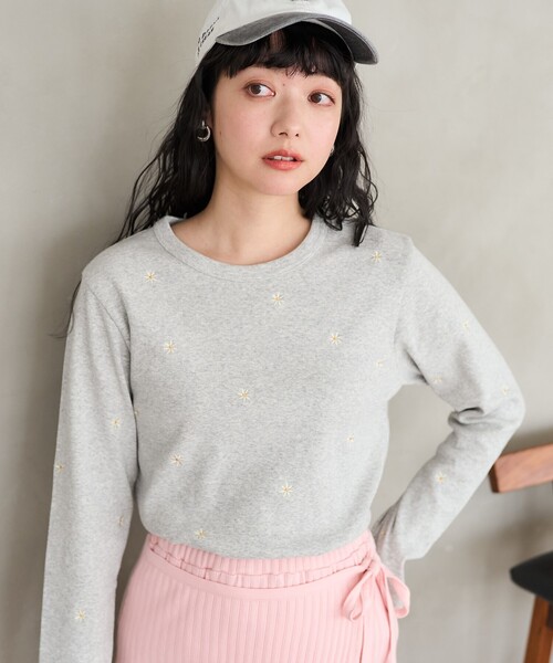 tシャツ ミニデイジー刺繍 ロンT レディース | FREAK'S STORE | 17