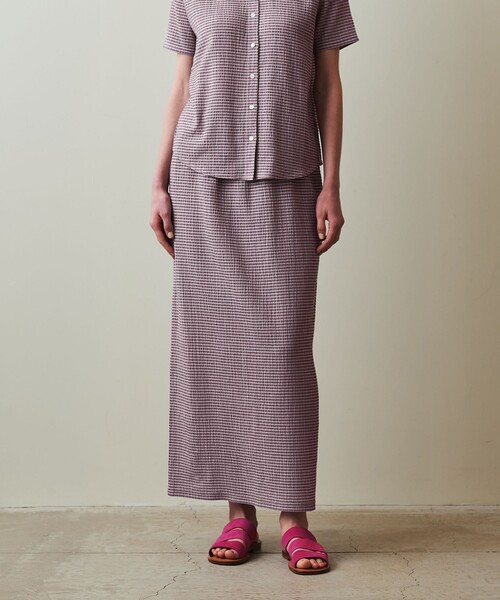 STEVEN ALAN スカート 「Steven Alan」クレープ チェック
