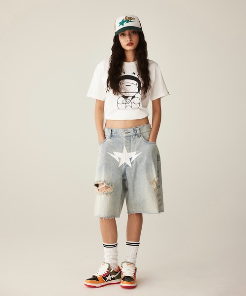 A BATHING APE tシャツ CLASSIC BABY MILO TEE レディース