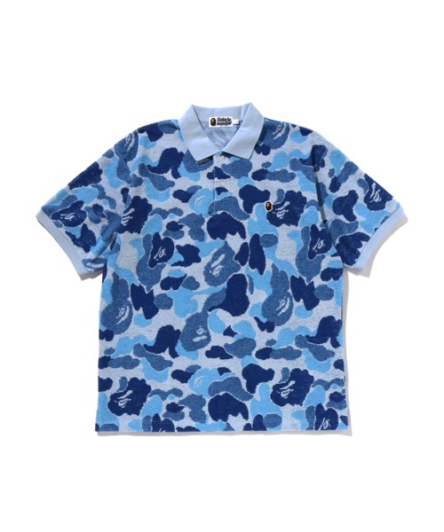 A BATHING BAPEポロシャツ A BATHING APE ポロシャツ LARGE HEAD POLO BAPEC メンズ