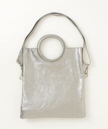【美品】LAURA DI MAGGIO サークルハンドルショルダーバッグ LAURA DI MAGGIO)サークルハンドルショルダーバッグ | ローズバッド