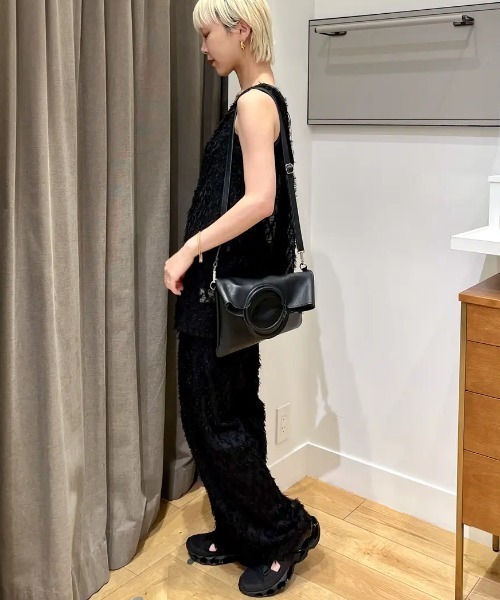 LAURA DI MAGGIO　シルバーサークルハンドルバック&ショルダーバッグ LAURA DI MAGGIO（ローラディマッジオ）の「(LAURA DI MAGGIO
