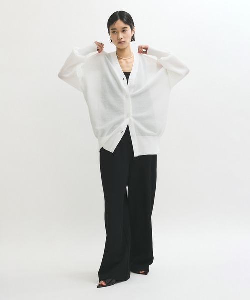 ADAM ET ROPÉ FEMME JACQUARDカーディガン ADAM ET ROPE' カーディガン JACQUARDカーディガン レディース