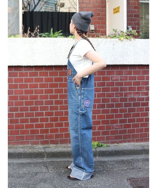 Lee（リー） オールインワン Lee別注 ワッペンデザインデニム