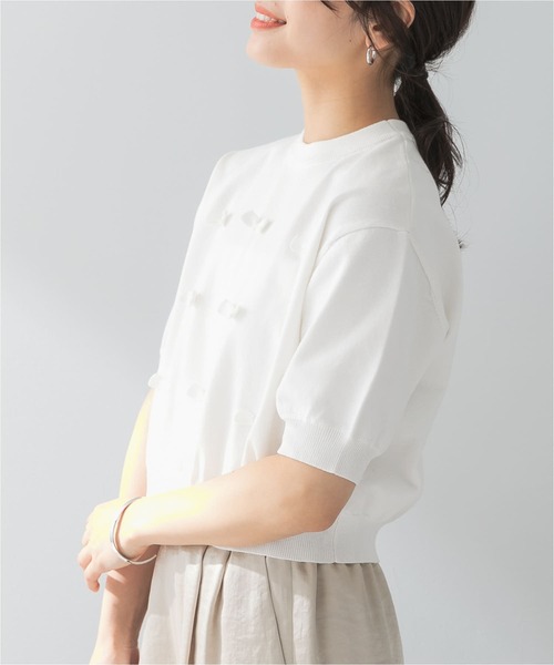 ROSSOPURO 売れ筋商品|||ロッソピューロ ニット&セーター アウター レディース Sweaters White ROSIE Quattro G Sweater ニット セーター | GUESS(ゲス) JAPAN