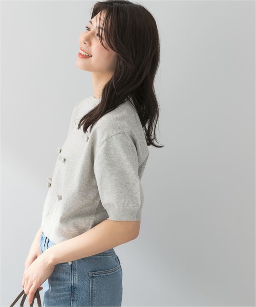 F by ROSSO　リボンモチーフニット F by ROSSO ニット セーター ROSSO リボンモチーフニット