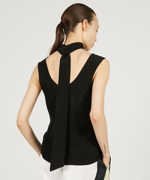 タンクトップ ノースリーブ スカーフサテンタンク / Scarf Satin Tank レディース PRANK PROJECT タンクトップ ノースリーブ スカーフサテンタンク