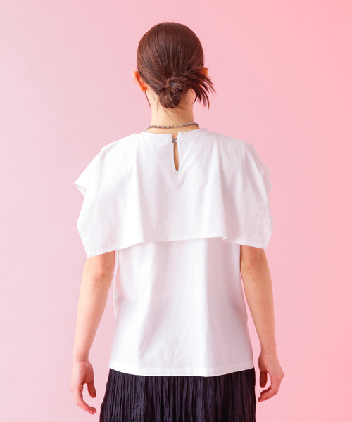 tシャツ 「Le Melange/ル・メランジュ」レイヤードデザインT/接触冷感「WEB限定」 レディース Rouge vif la cle tシャツ 「Le Melange/ル・メランジュ