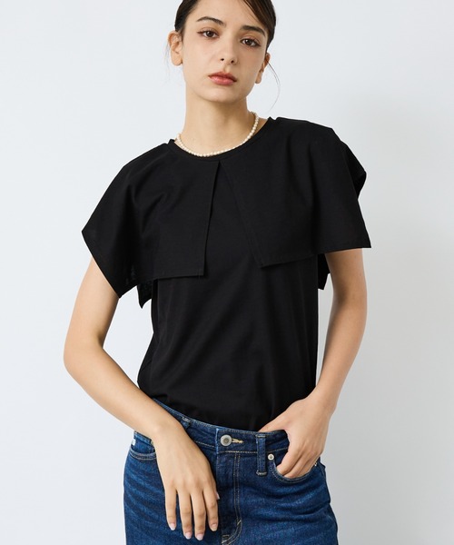 Rouge vif la cle / ルージュ・ヴィフ ラクレ 【Le Melange/ル・メランジュ】：レイヤードデザインT/接触冷感【WEB Rouge vif la cle tシャツ 「Le Melange/ル・メランジュ