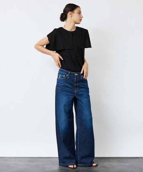 Rouge vif la cle / ルージュ・ヴィフ ラクレ 【Le Melange/ル・メランジュ】：レイヤードデザインT/接触冷感【WEB Rouge vif la cle tシャツ 「Le Melange/ル・メランジュ