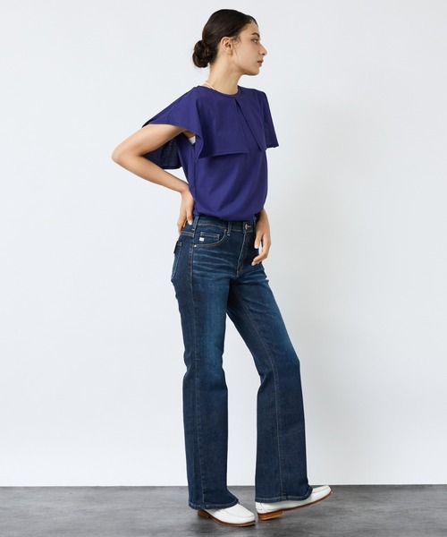 Rouge vif la cle / ルージュ・ヴィフ ラクレ 【Le Melange/ル・メランジュ】：レイヤードデザインT/接触冷感【WEB Rouge vif la cle tシャツ 「Le Melange/ル・メランジュ