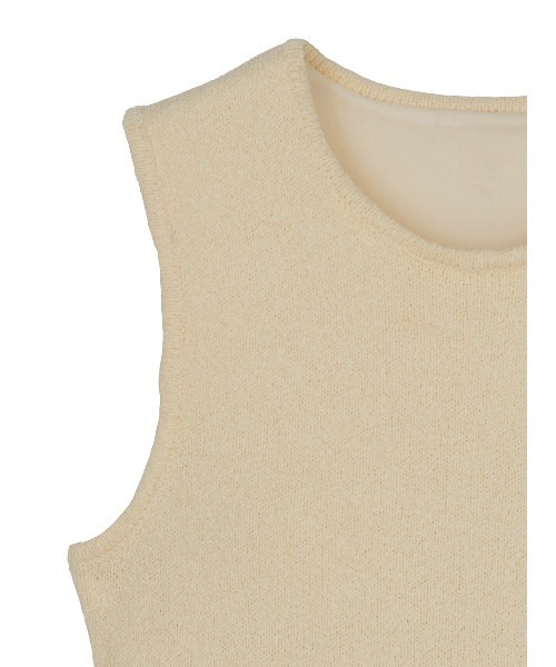 Ameri（アメリ） タンクトップ ノースリーブ 25SS USEFUL CUP KNIT