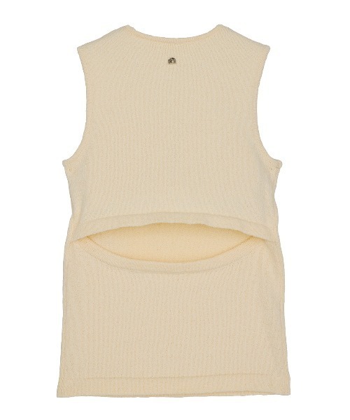 Ameri（アメリ） タンクトップ ノースリーブ 25SS USEFUL CUP KNIT
