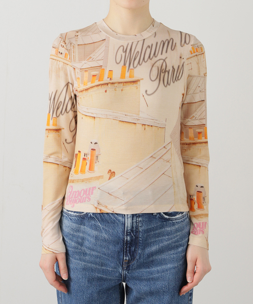 tシャツ 「Carne Bollente/カルネボレンテ」 Rooftop Rendezvous SS25LT0202 レディース メンズ Carne Bollente tシャツ 「Carne Bollente/カルネボレンテ