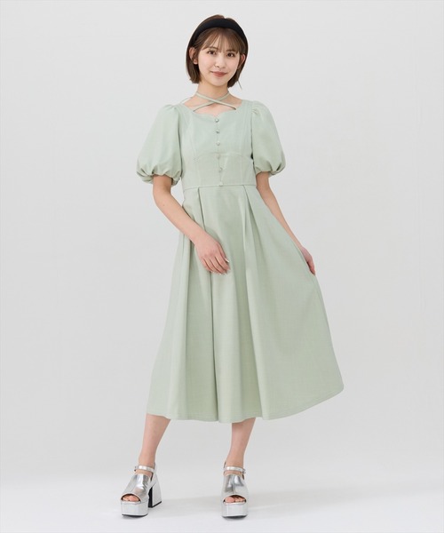 ヤマダヤ　FENNEL バルーンスリーブワンピース 日本製　定価32000円 ヤマダヤ FENNEL バルーンスリーブ グレーシャツ - メルカリ
