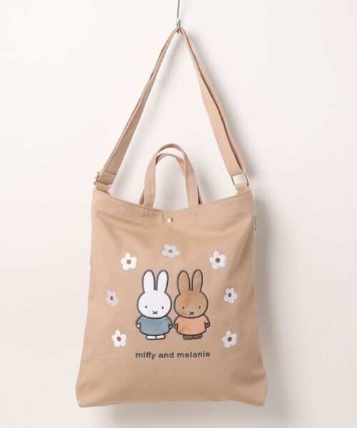 【新品】レスポートサックミッフィ—トートバッグ2WAYショルダーバッグ Miffy ショルダーバッグ バッグ 「miffy/ミッフィー」 2way刺繍