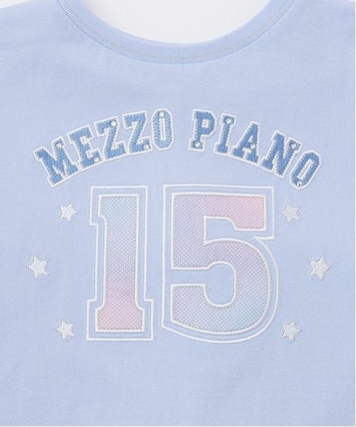 メゾピアノ新品新作タグ付きナンバリング　袖メッシュ半袖Tシャツ130 メゾピアノ新品新作タグ付きナンバリング 袖メッシュ半袖Tシャツ