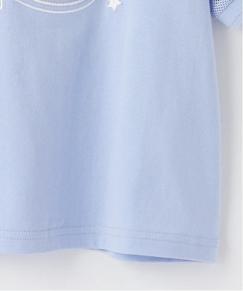 mezzo piano tシャツ ナンバリング 袖メッシュ半袖Tシャツ