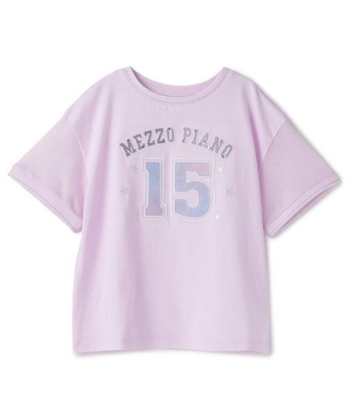 mezzo piano tシャツ ナンバリング 袖メッシュ半袖Tシャツ