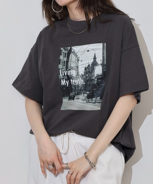 FUNALIVE（ファンアライブ） スマホショルダー tシャツ 半袖 プリント