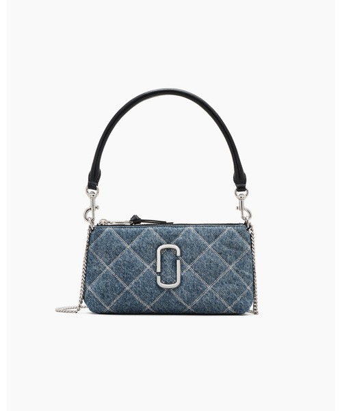 MARC JACOBS 財布 THE QUILTED DENIM SNAPSHOT POCHETTE/ザ