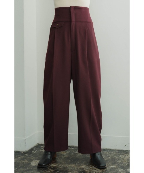 パンツ knuth marf high waist lace up pants Knuth Marf（クヌースマーフ） パンツ high waist lace up slacks