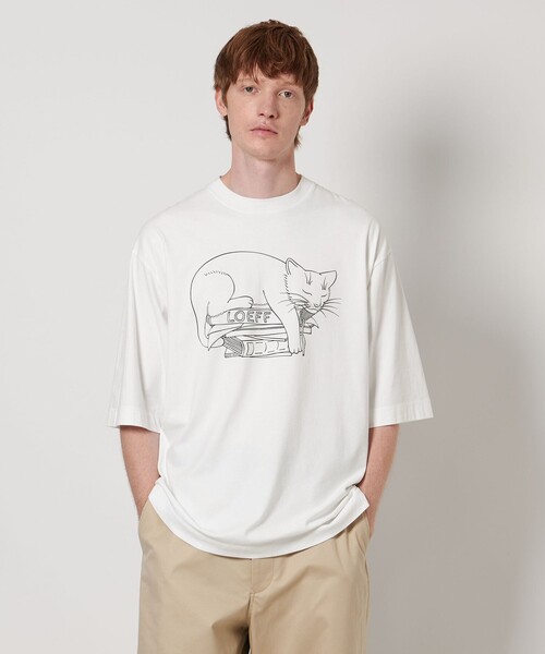 LOEFF tシャツ 「LOEFF」スリーピング キャット Tシャツ UNISEX