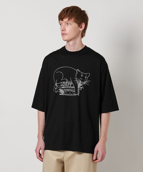 トレーナー スウェット 「LOEFF」スリーピング キャット スウェット UNISEX レディース メンズ LOEFF＞スリーピング キャット スウェット UNISEX（スウェット